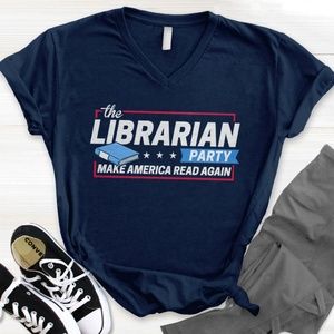 Librarian Party T-Shirt | Graphic Tee with Saying